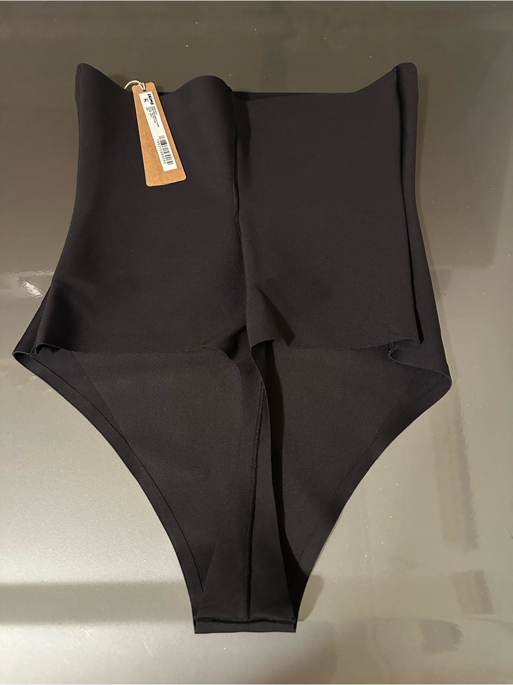 SKIMS Core Sculpt High-Waisted Thong Bodysuit in Black NWT - Picture 5 of 5